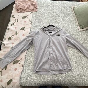 Mercer and Mettle Light Gray Casual Shirt